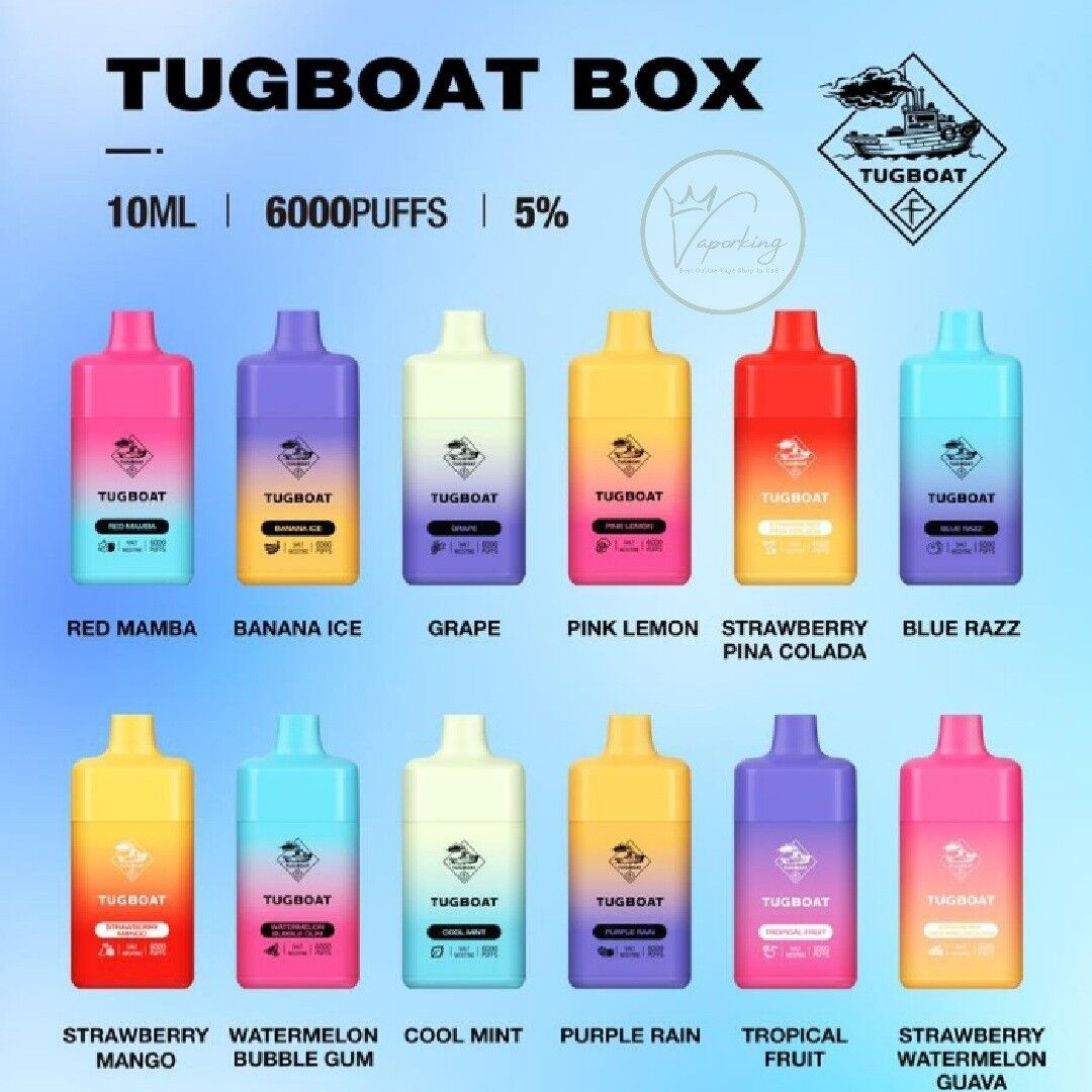 TUGBOAT BOX 6000 Puffs Disposable Vape