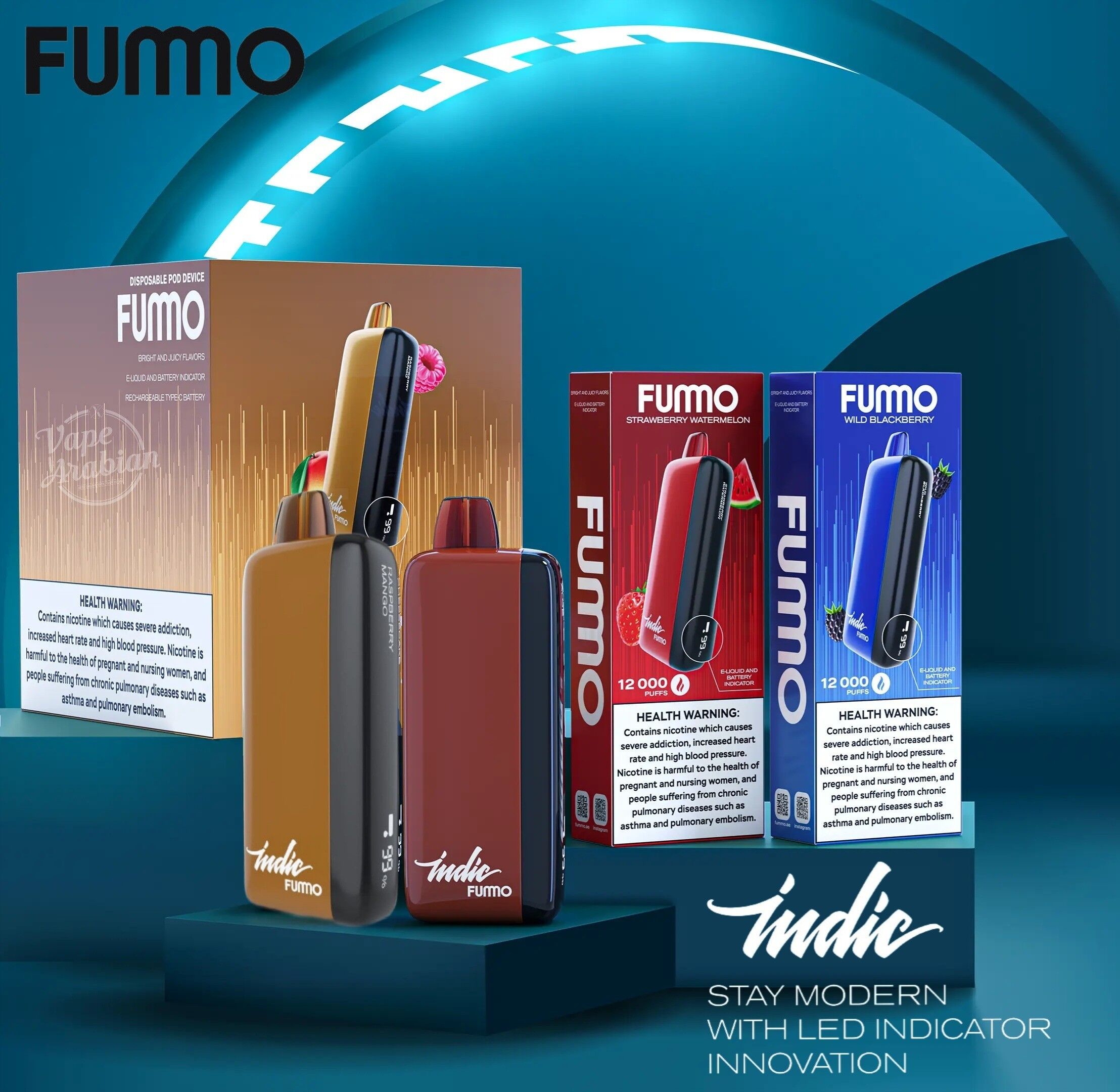 FUMMO Indic 12000 Puffs Disposable